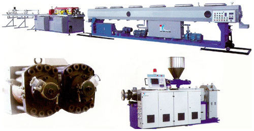 Ein guter Preis. PVC-Kunststoffrohr-Verdrängungs-Linie, PVCdoppelrohr-Maschinen-Plastik/Extruder Online