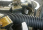 Doppelschraube runzelte PVC-Rohr, das Maschine/Extruder stabiler Betrieb herstellt