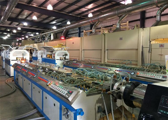 Ein guter Preis. Hochgeschwindigkeits-pp.-PET-PVCplastikprofil-Verdrängungs-Linie PVC-PET Plastikprofil-Extruder Online