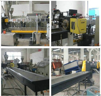 Ein guter Preis. Aufbereiteter Plastikpelletisierer-Doppelschneckenextruder, HAUSTIER Flaschen-Flocken, die Maschine granulieren Online