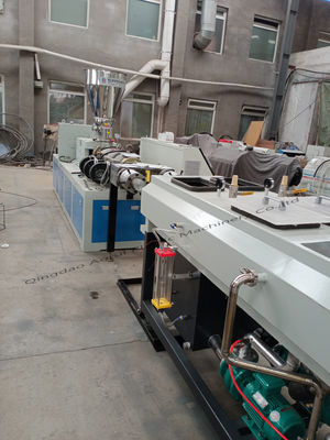 16 - Reihen-Doppelschneckenextruder der 90mm PVC-Rohr-Fertigungsstraße-SJSZ