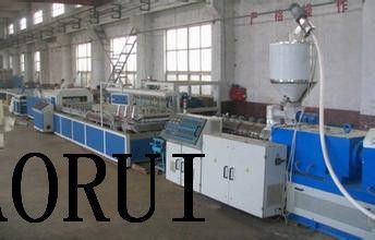 Ein guter Preis. Konischer Doppelschneckenextruder, PVC-Höhlen-Tür-Brett-Fertigungsstraße Online